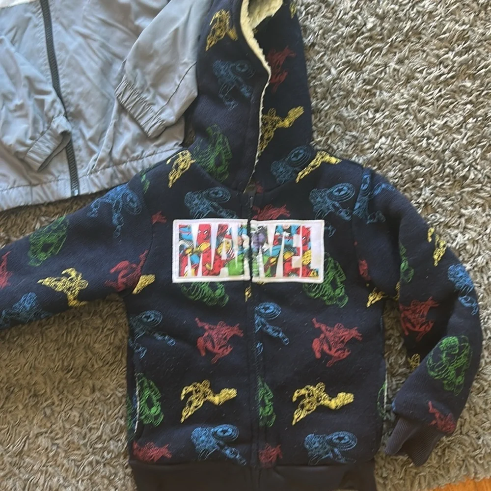 Toddler Boy Nike Hurley GAP Marvel Sweater Zip Up Jacket Bundle Size 4